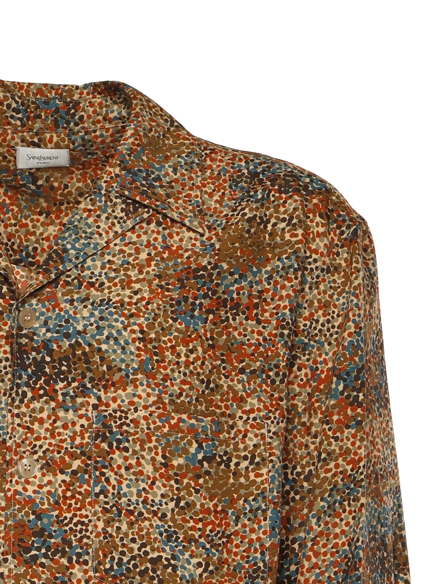 Camicia in viscosa con motivo coriandoli