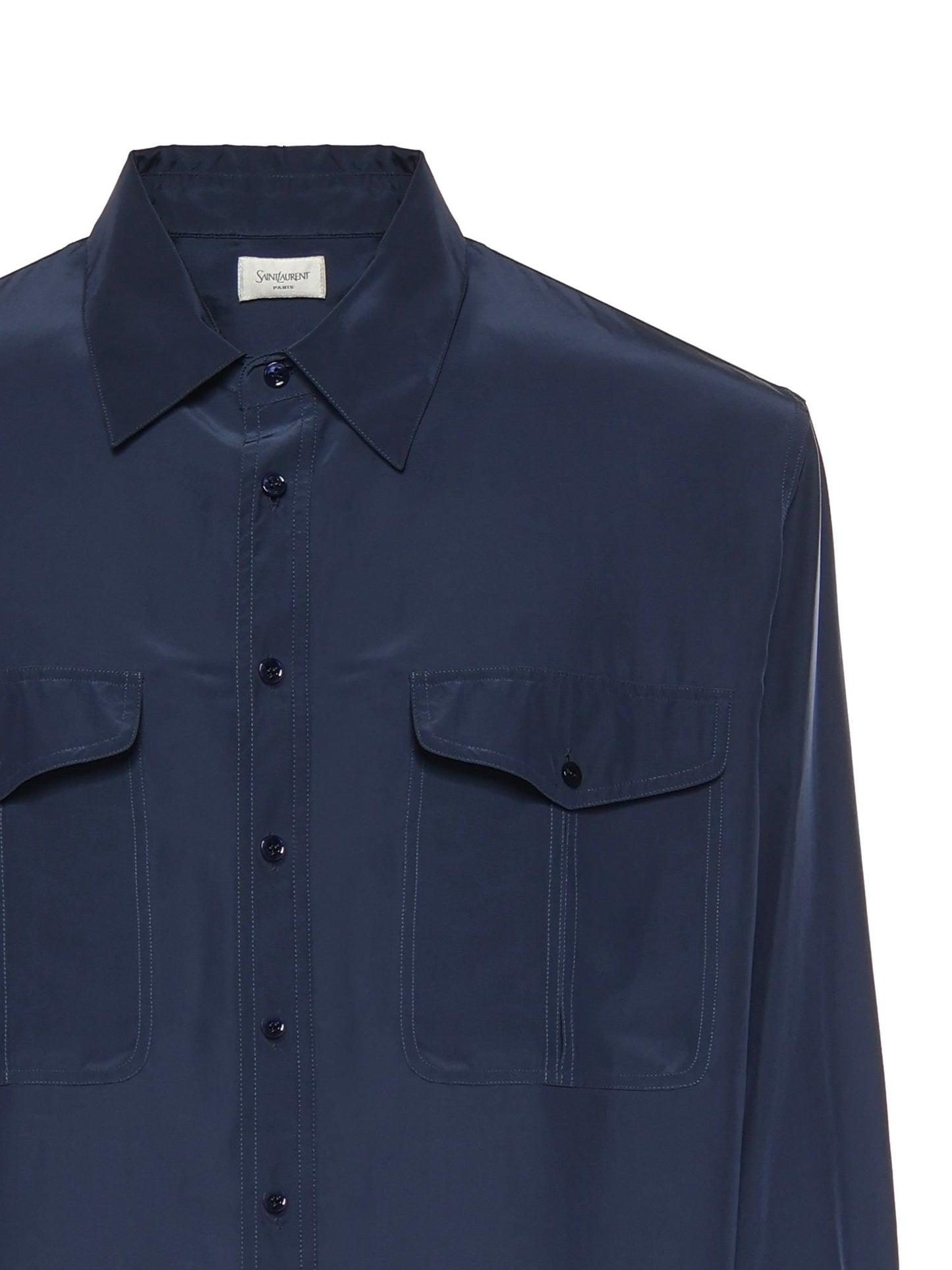 Camicia in viscosa e seta