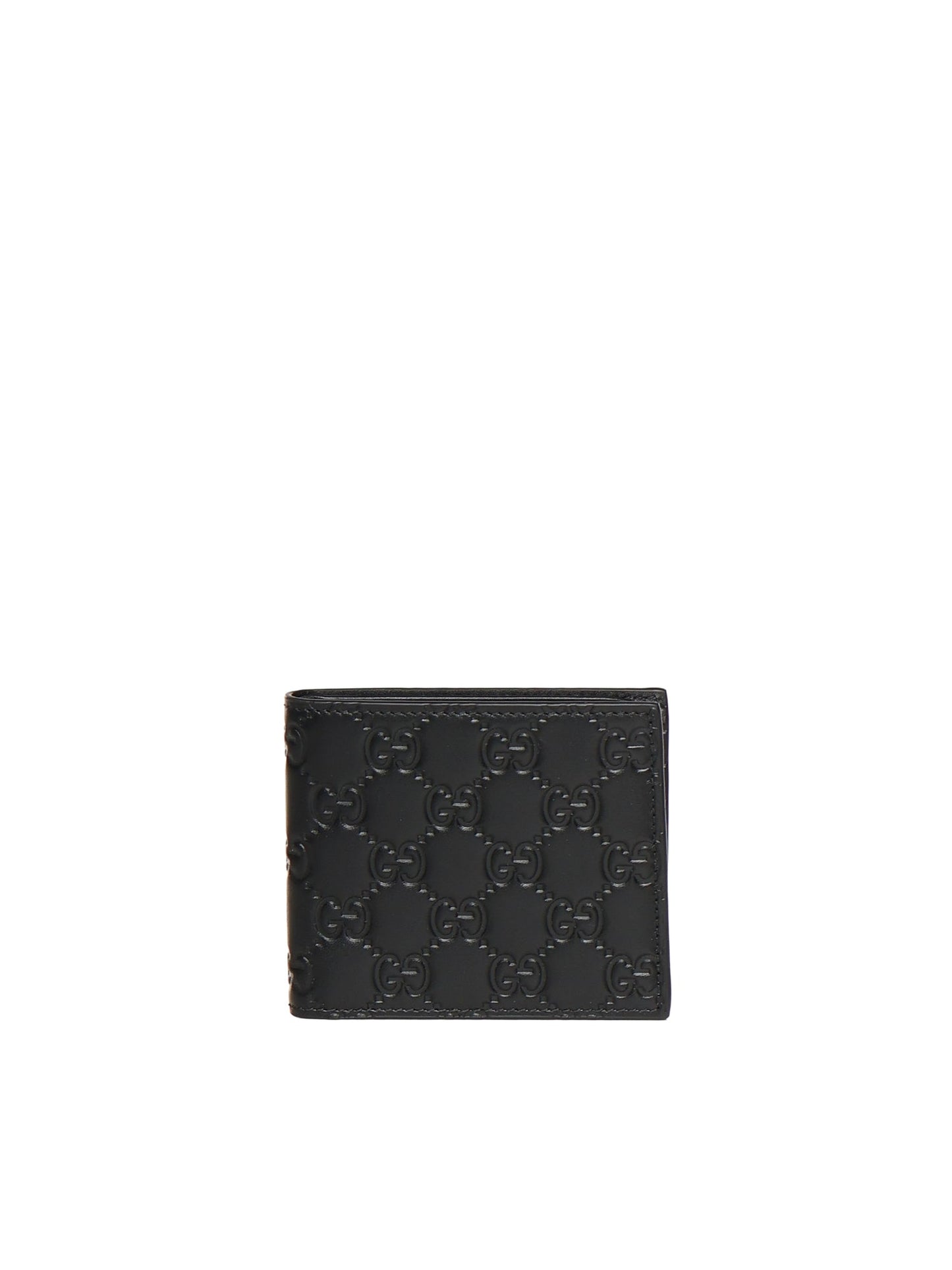 Portafoglio bi-fold GG Emblem in pelle