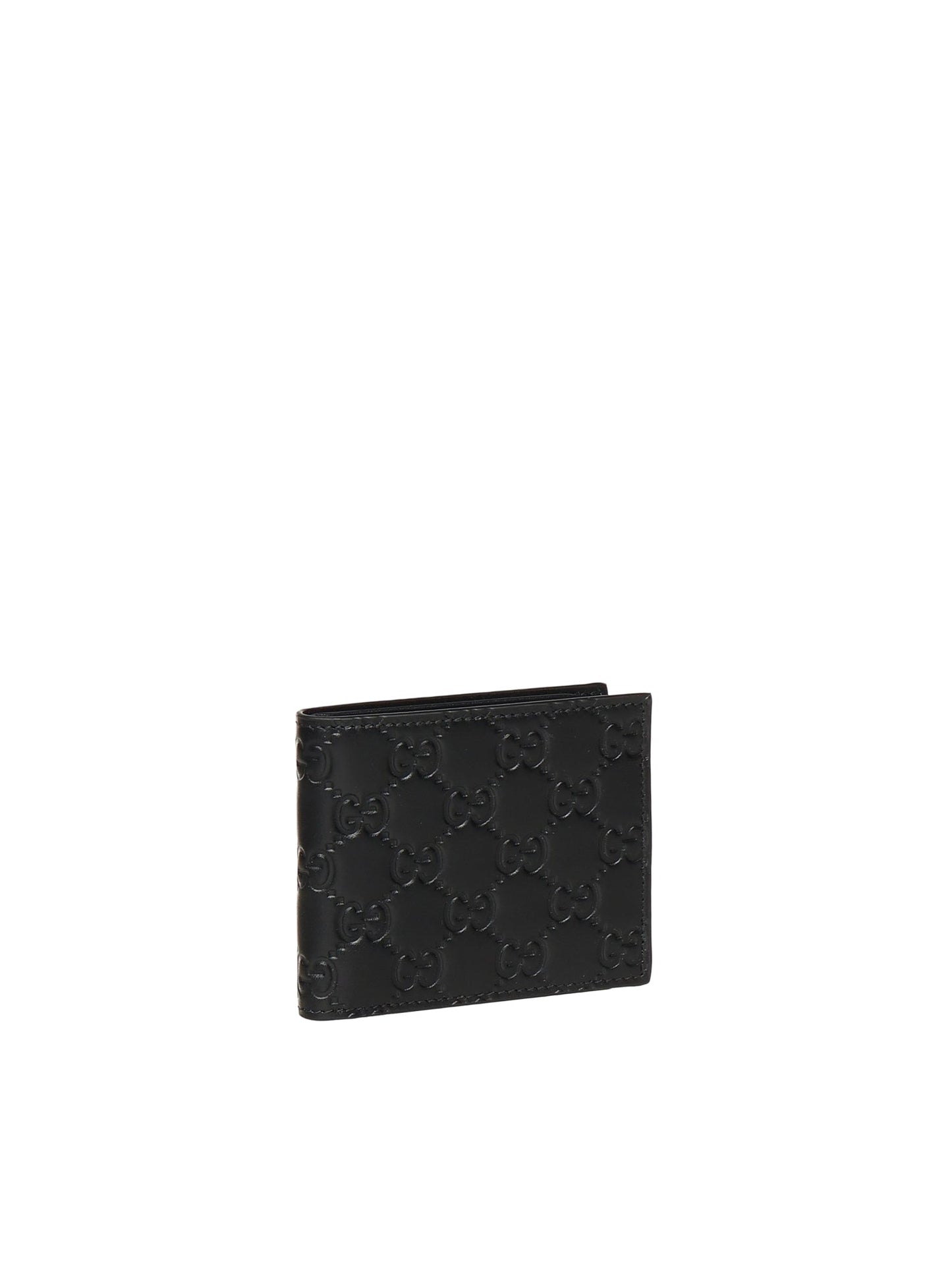 Portafoglio bi-fold GG Emblem in pelle