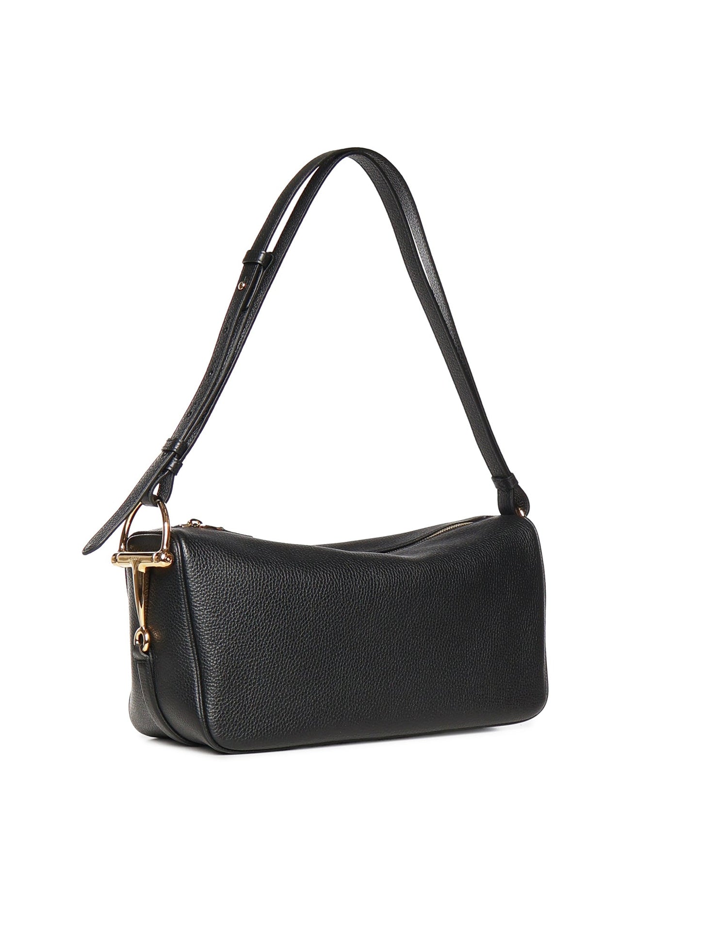 Borsa a spalla Gucci Half Horsebit media in pelle