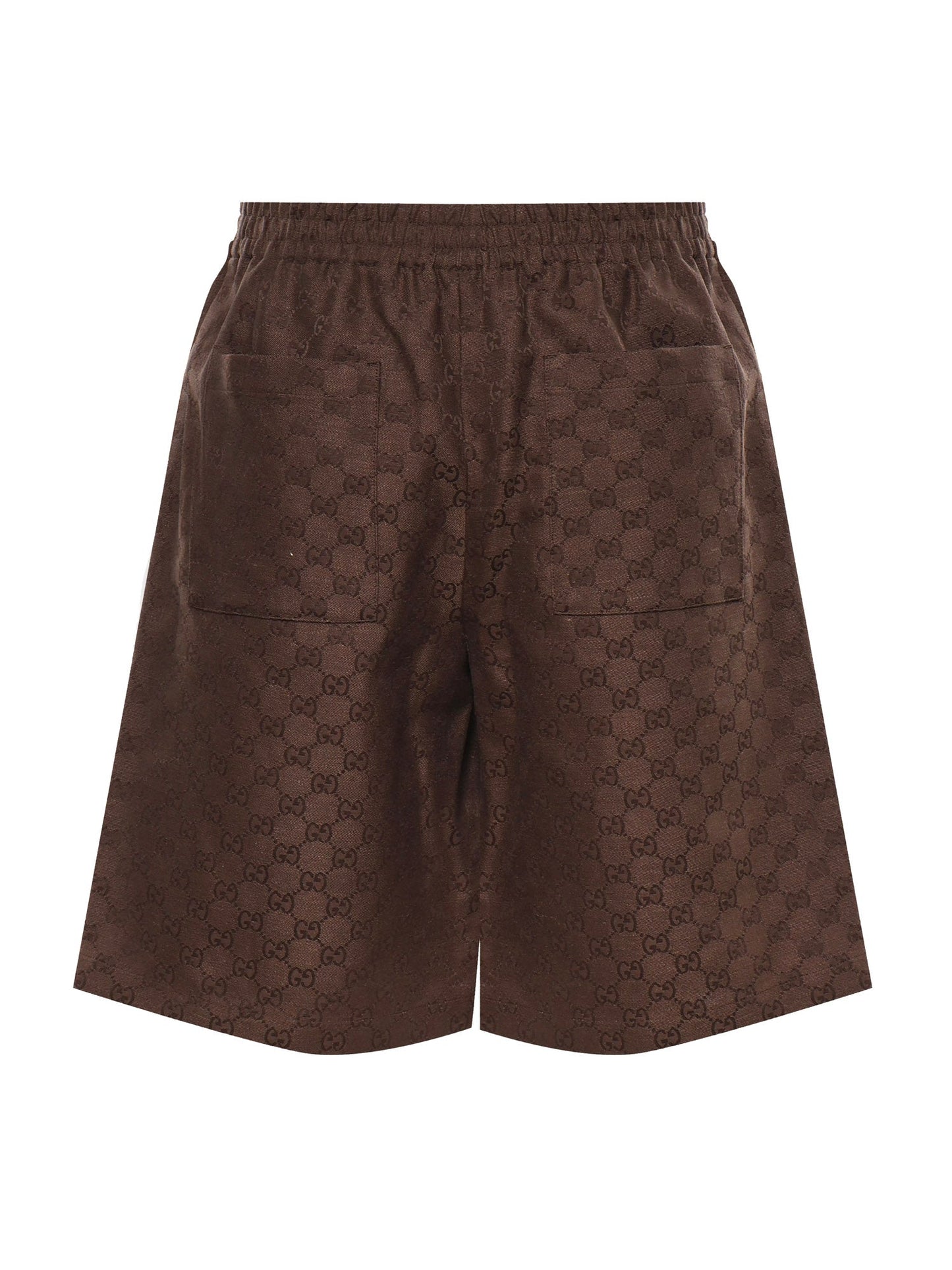 Shorts in tessuto GG in misto lino