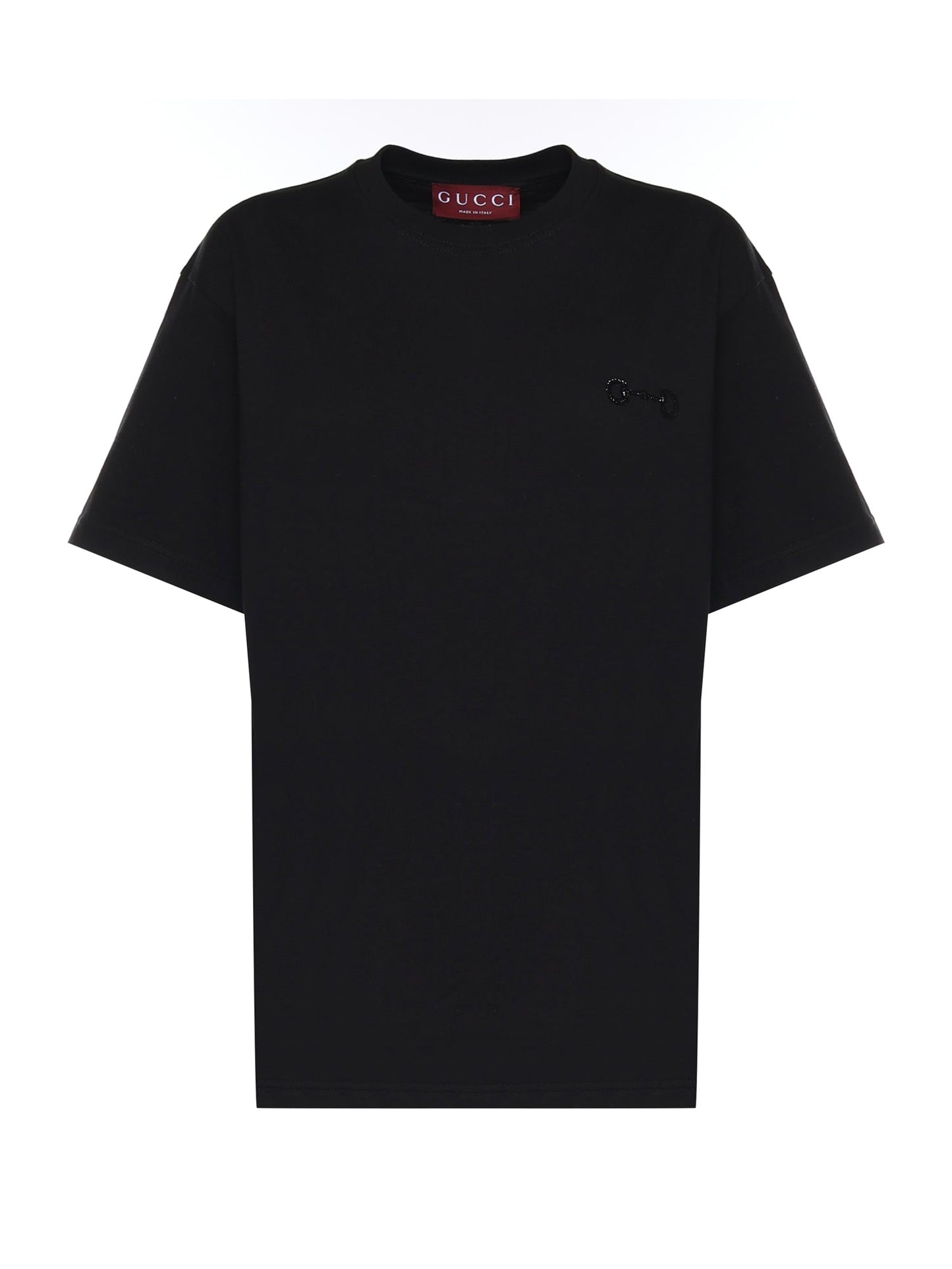 T-shirt in jersey di cotone con ricamo