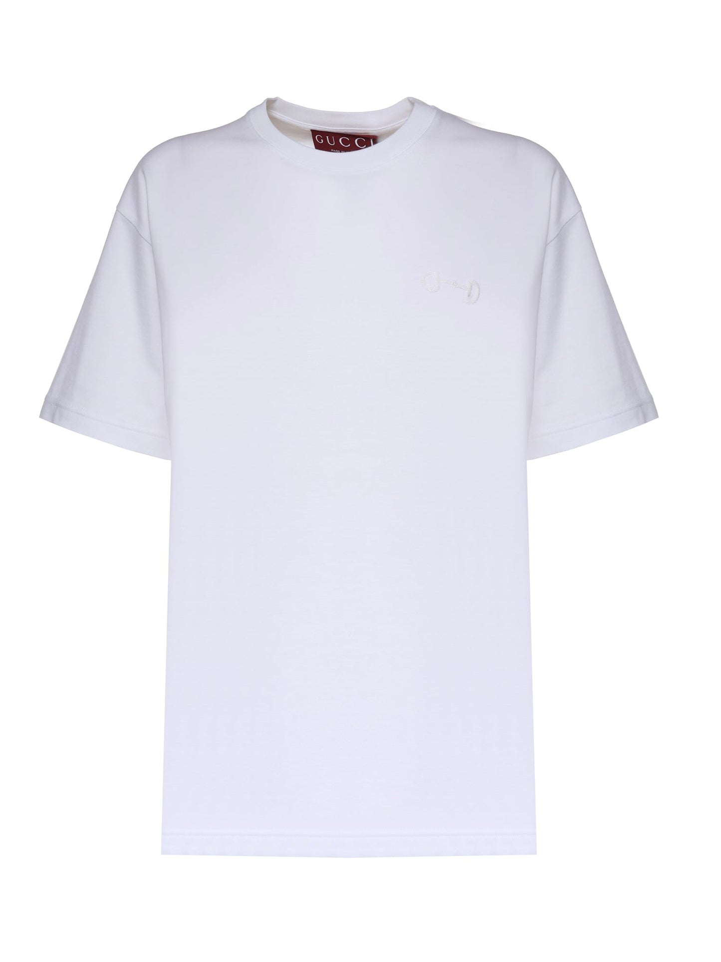 T-shirt in jersey di cotone con ricamo