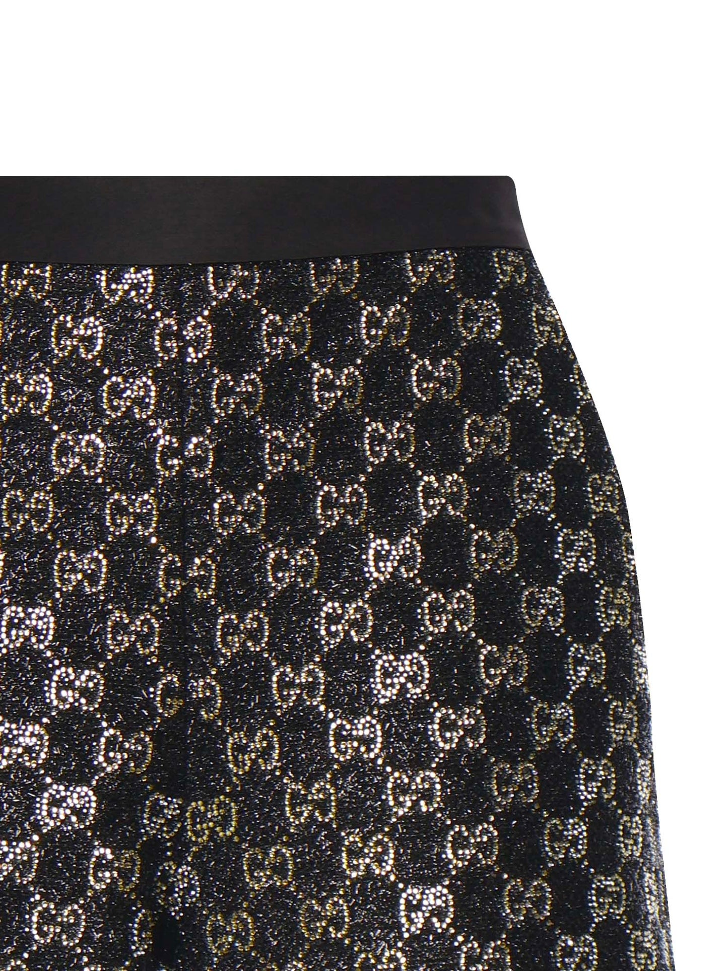 Shorts in tweed di lana lamé ricamati