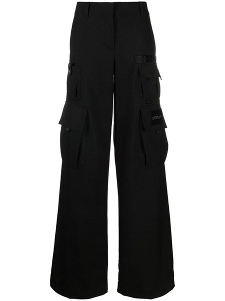 Pantalone cargo nero