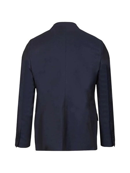 Blazer in lana blu