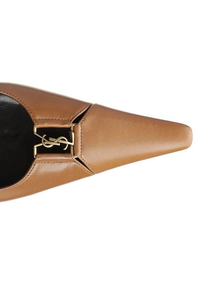 Décolleté aperte sul retro "BABYLONE BRETEUIL" in pelle liscia
