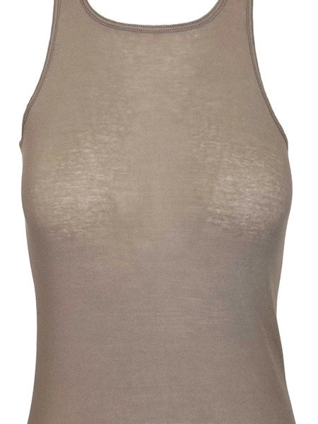 Top in cotone a coste