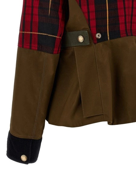 Giacca in ripstop tartan