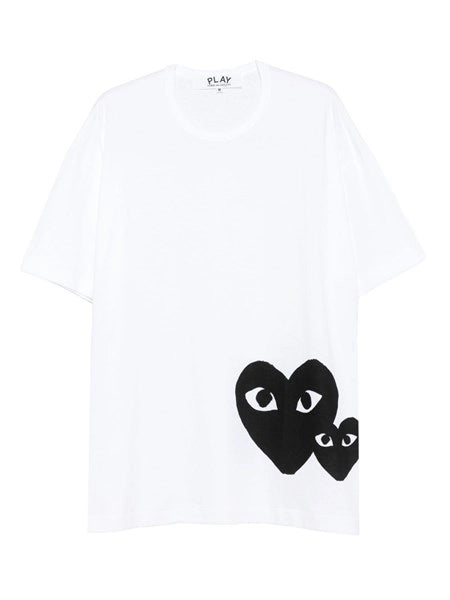 T-shirt oversized black heart