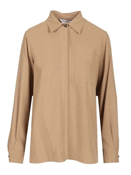 Camicia Siamese in seta lavata