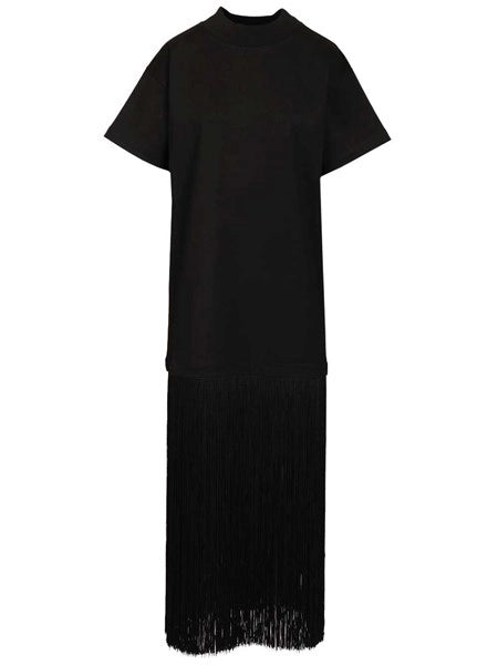 T-shirt in cotone con frange