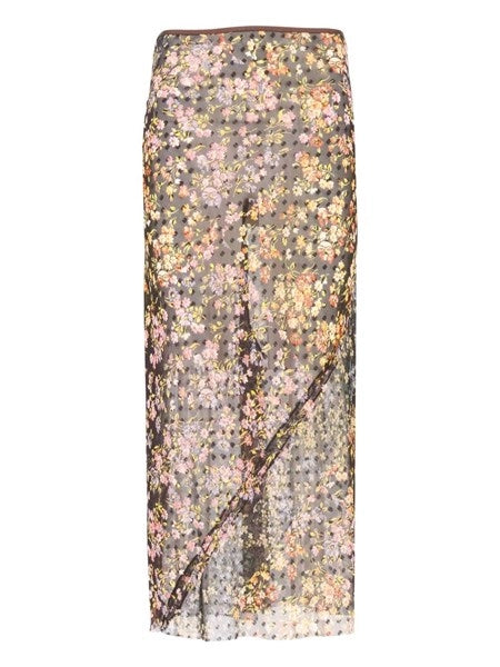 Gonna midi in jacquard
