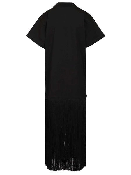 T-shirt in cotone con frange