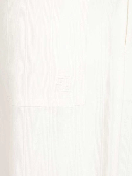 Pantaloni a righe intrecciate