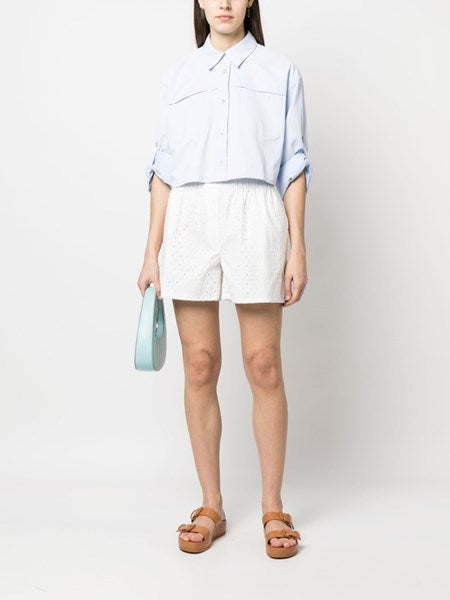 Shorts in pizzo sangallo