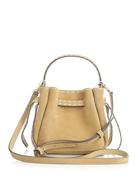 Borsa a secchiello Romy in suede