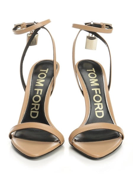 Sandali "Padlock" in pelle