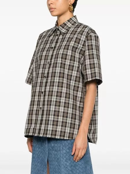Camicia in cotone compatto