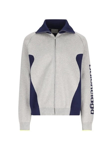 Cardigan A Maglia Con Zip Bodies
