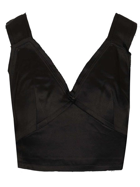 Crop top in satin