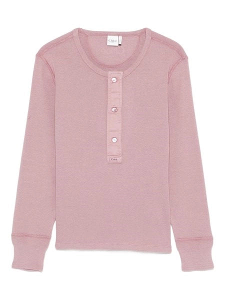 Maglia serafino in cotone