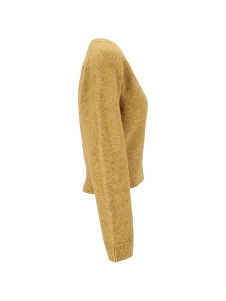 Maglia in mohair a V profondo