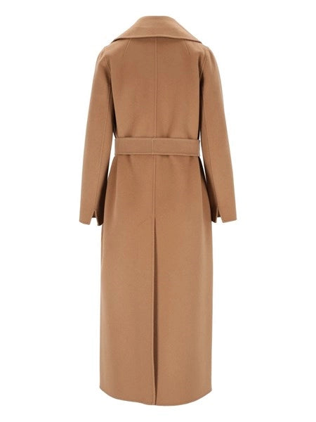 Cappotto a vestaglia in drap di lana Poldo