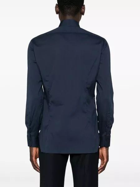 Camicia in popeline stretch