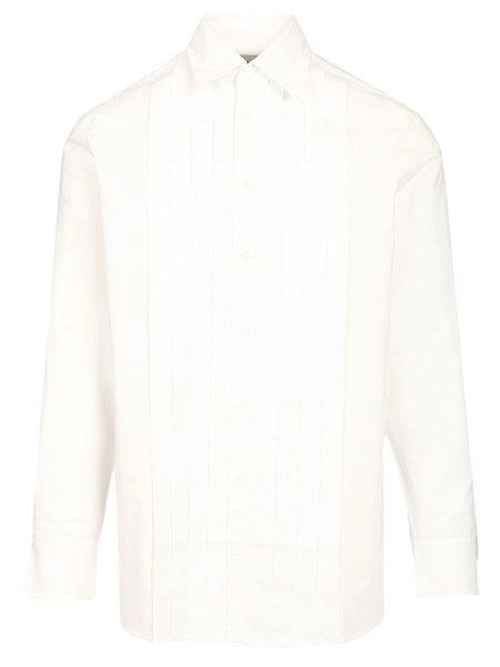 Camicia con pieghe sul davanti