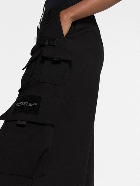 Pantalone cargo nero