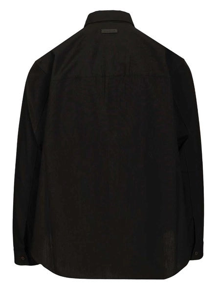 Camicia in cotone e lana