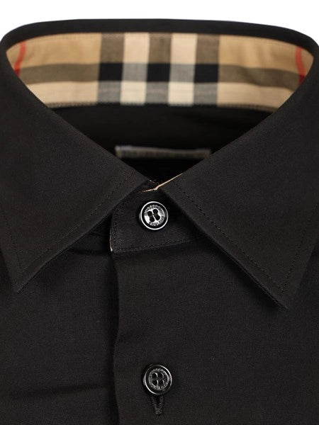 Camicia slim fit in cotone elasticizzato
