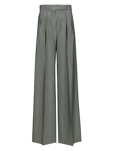 Pantalone Ampio In Lana E Seta