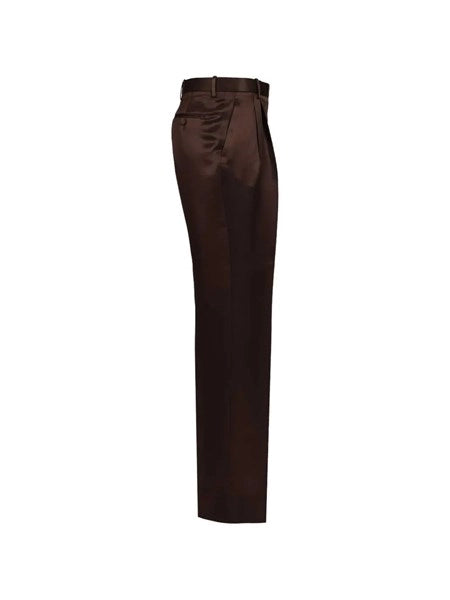 Pantaloni sartoriali in seta
