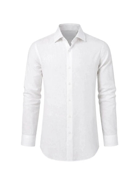 Camicia in cotone e lino