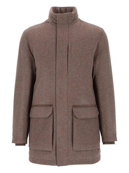 Caban in lana e cashmere