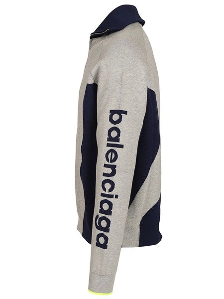 Cardigan A Maglia Con Zip Bodies