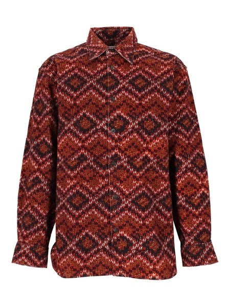 Camicia in velluto stampata