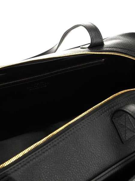 Tote bag media in pelle "Carrie"