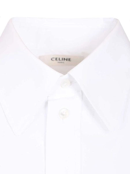 Camicia corta in popeline di cotone