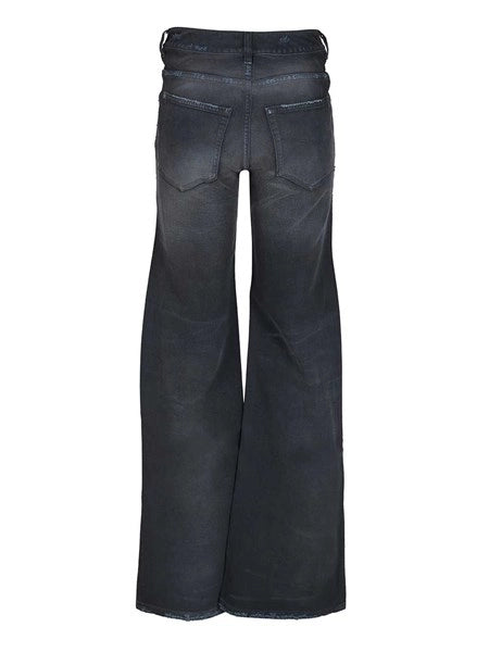 Jeans a vita curva