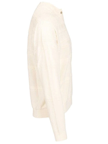 Maglione con collo serafino
