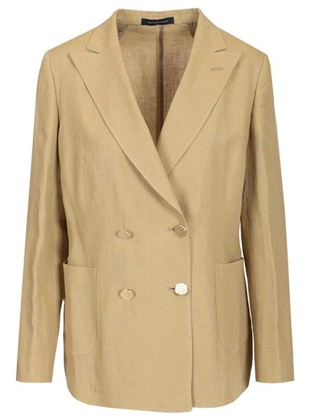 Blazer doppiopetto in lino