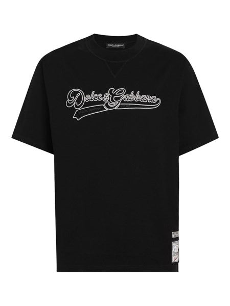 T-shirt in cotone con ricamo