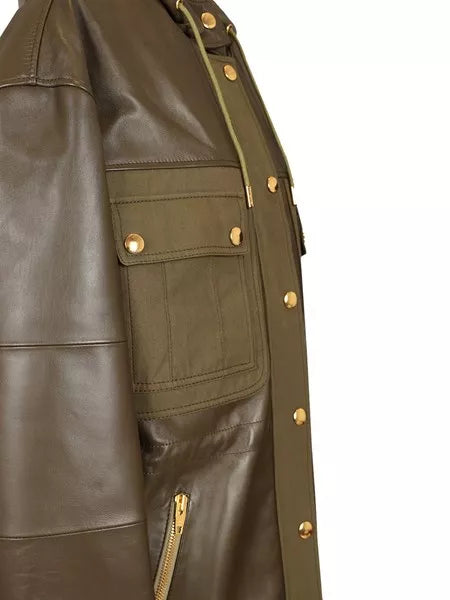 Parka in pelle di agnello