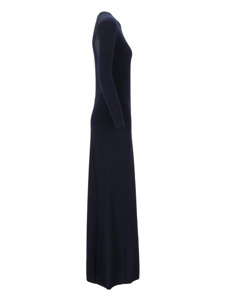 abito lungo in misto cashmere