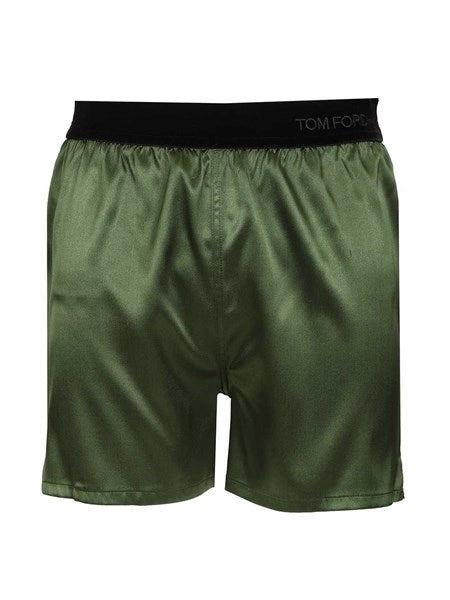 Shorts in raso di seta