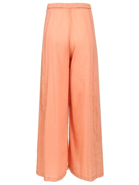 pantalone flared in voile